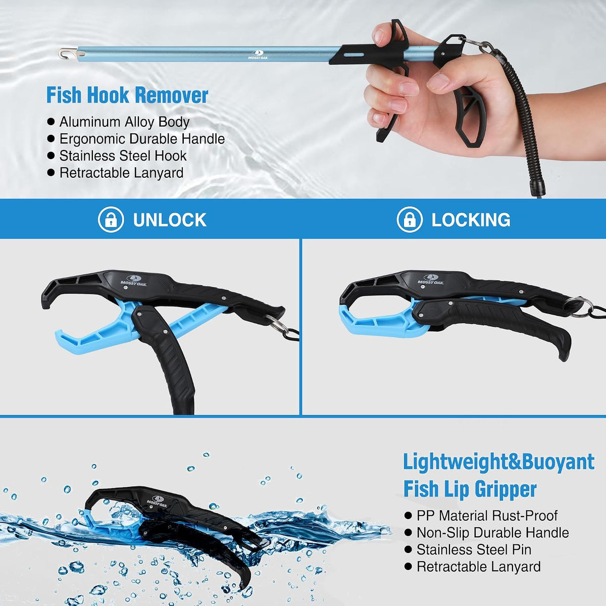Fishing Tools Kit – Fishing Plier and Fish Lip Gripper Set