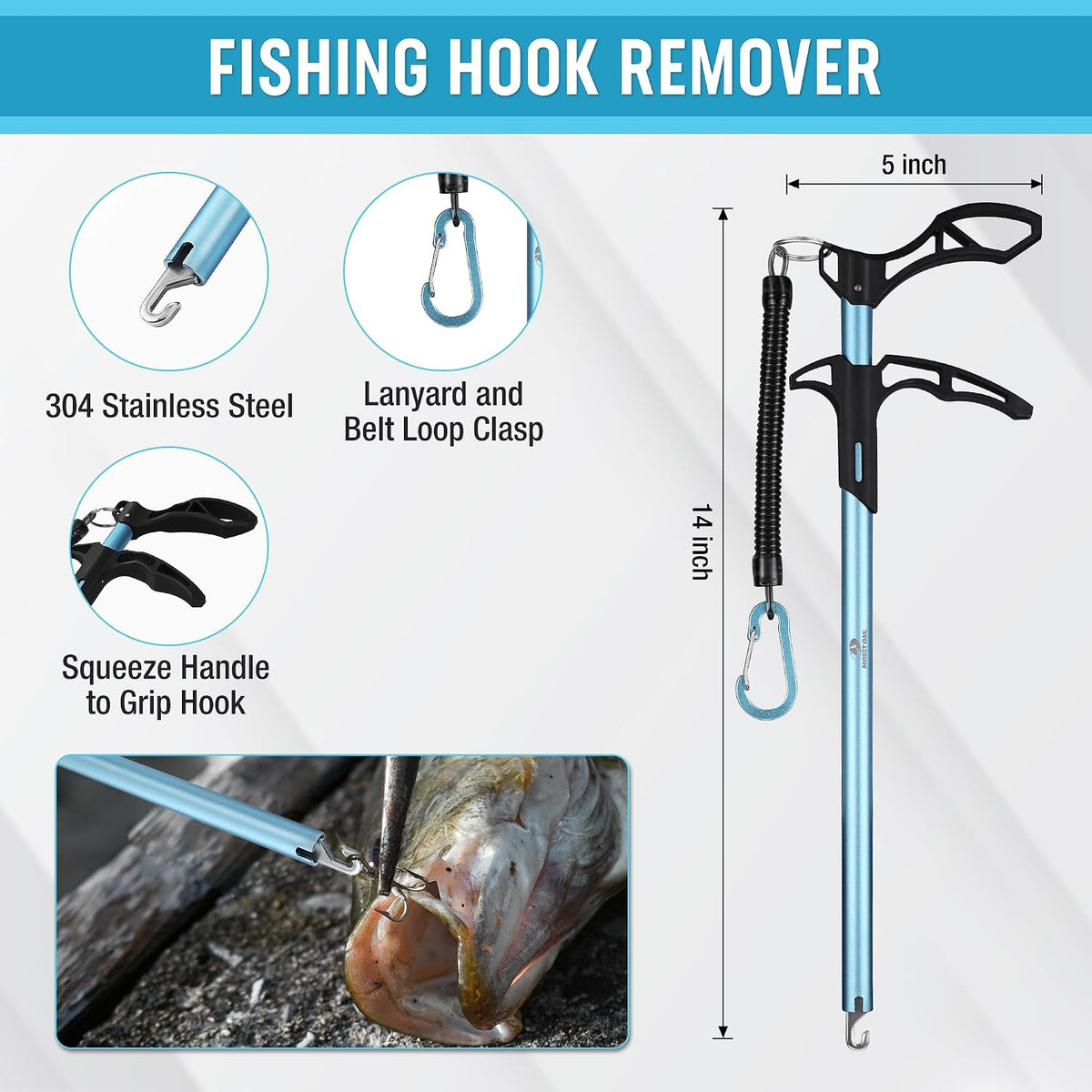 Fishing Tools Kit – Fishing Plier and Fish Lip Gripper Set