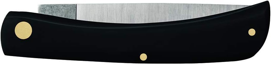 Case WR XX Pocket Knife Rough Black Synthetic Sod Buster Jr Item #18229 - (6137 SS) - Length Closed: 3 5/8 Inches