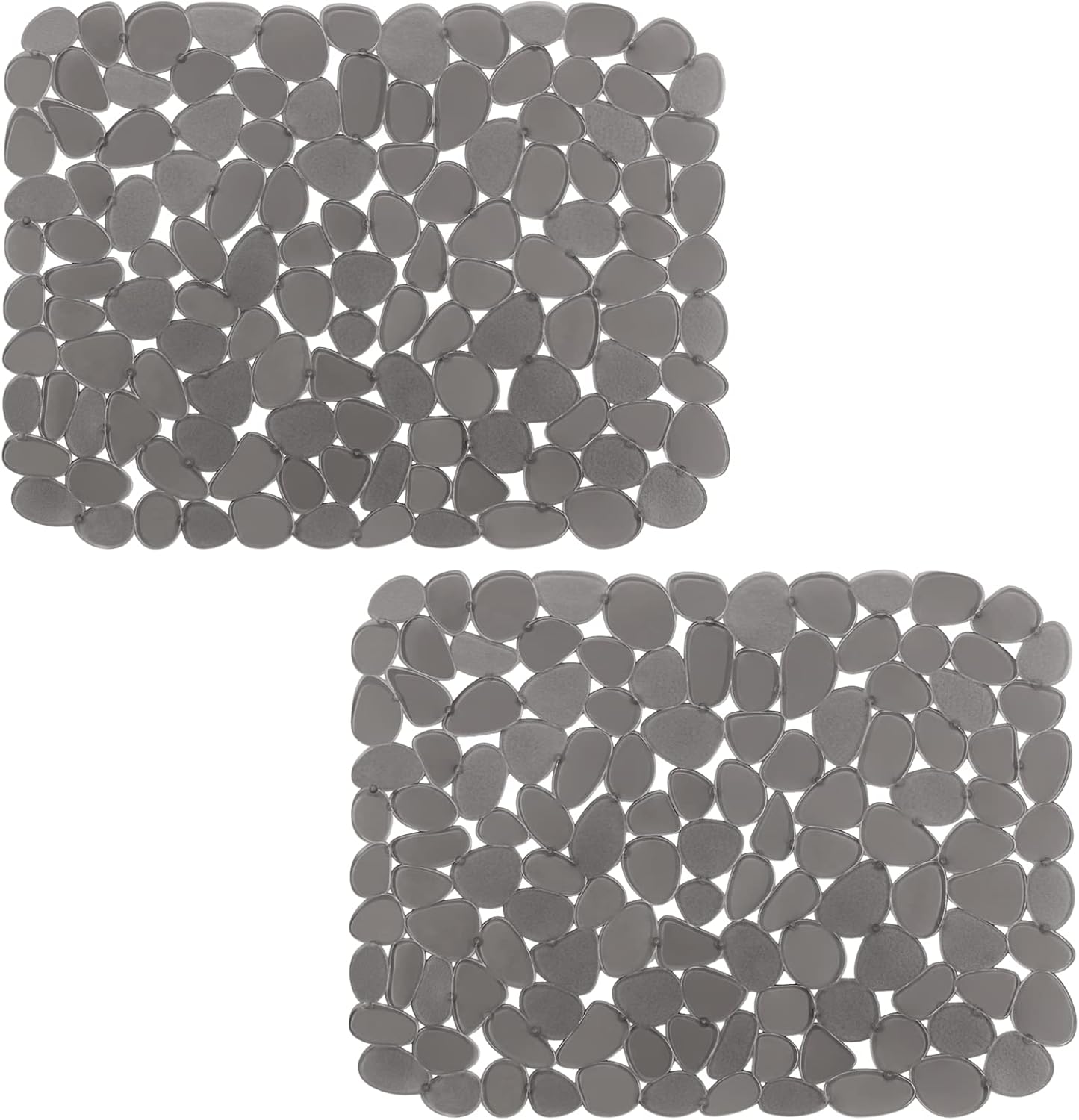 Pebble Sink Mat for Stainless Steel/Ceramic Sinks, PVC Eco-Friendly Sink Protectors Mats for Bottom of Kitchen Sink, Dish Drying Mat for Dishes and Glassware, 15.7 x 11.8 inch, Blue