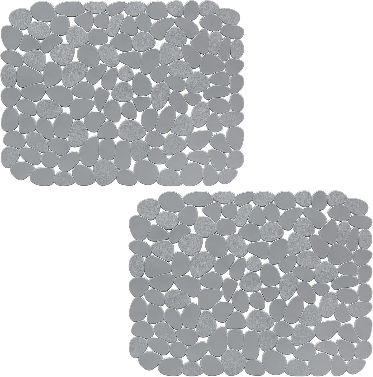 Pebble Sink Mat for Stainless Steel/Ceramic Sinks, PVC Eco-Friendly Sink Protectors Mats for Bottom of Kitchen Sink, Dish Drying Mat for Dishes and Glassware, 15.7 x 11.8 inch, Blue