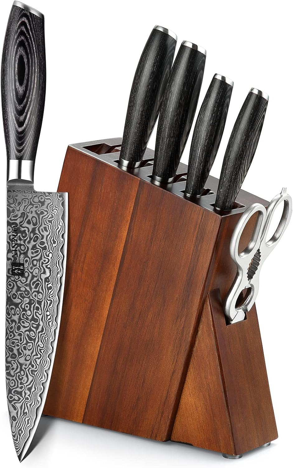 Paring kitchen Knife, 5 Inch Super Sharp Damascus Steel Petty Knife, Fruit Knife, Pakkawood Handle, Gift Box