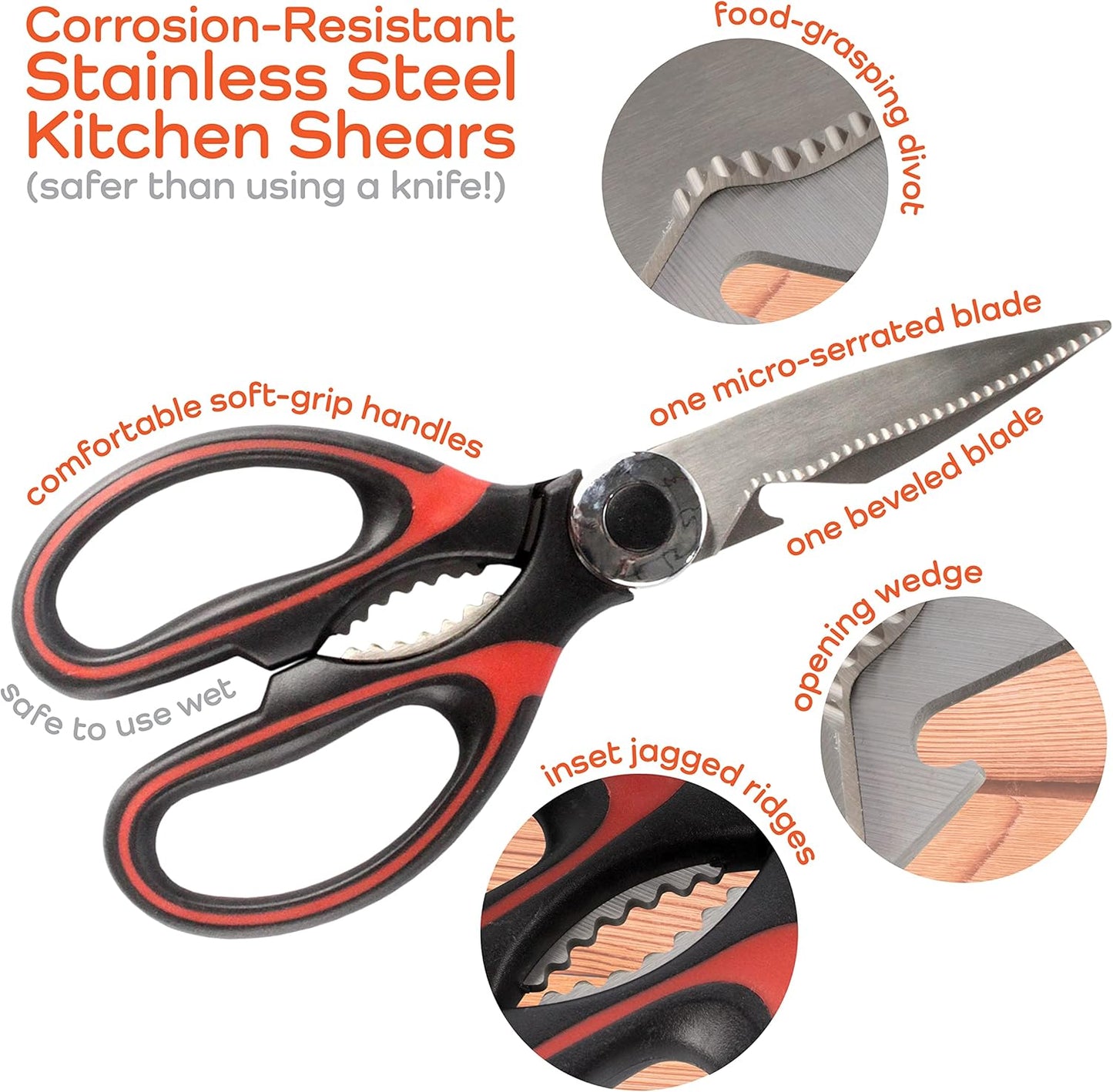 Premium Kitchen Shears - Pink Salt - 1 Scissor