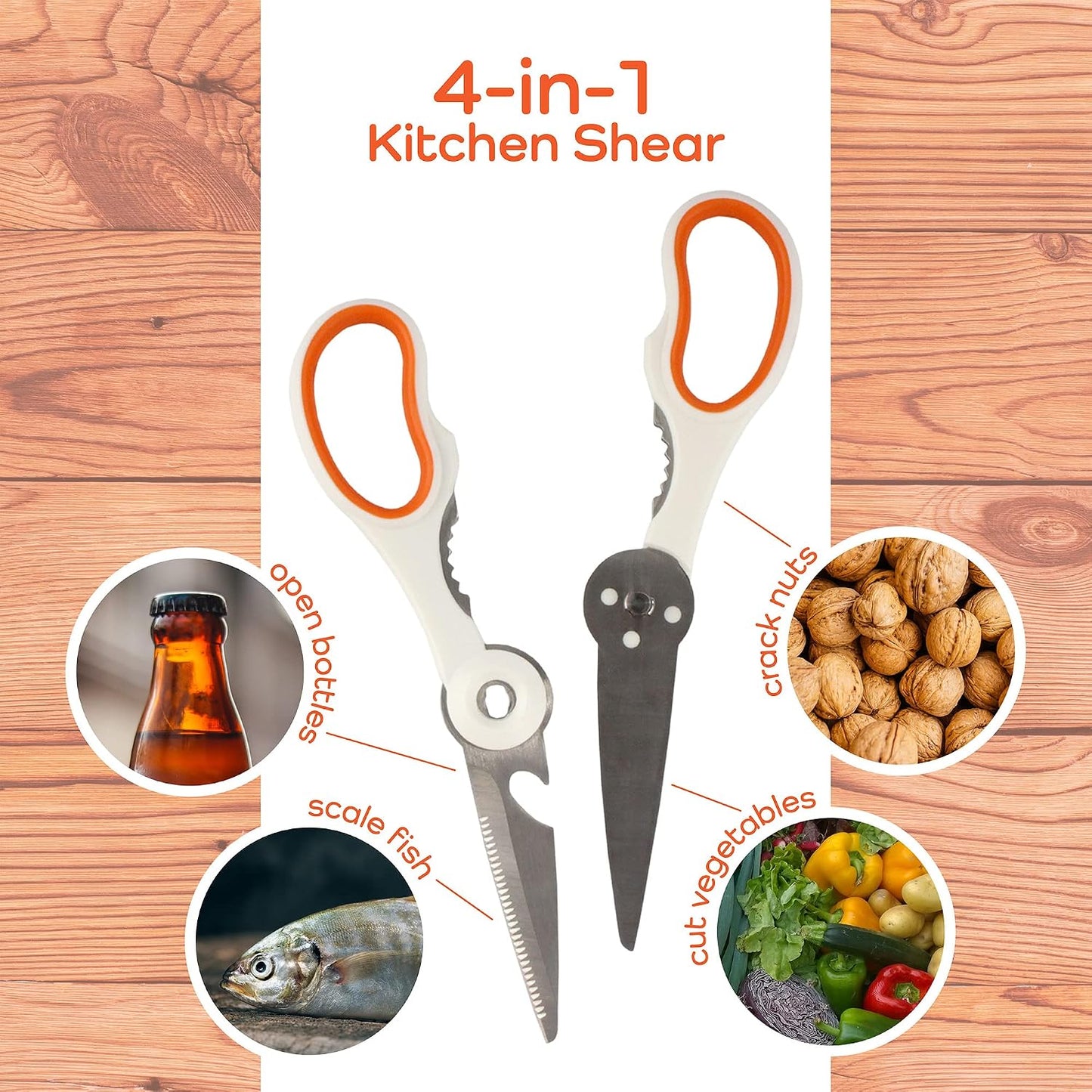 Premium Kitchen Shears - Pink Salt - 1 Scissor