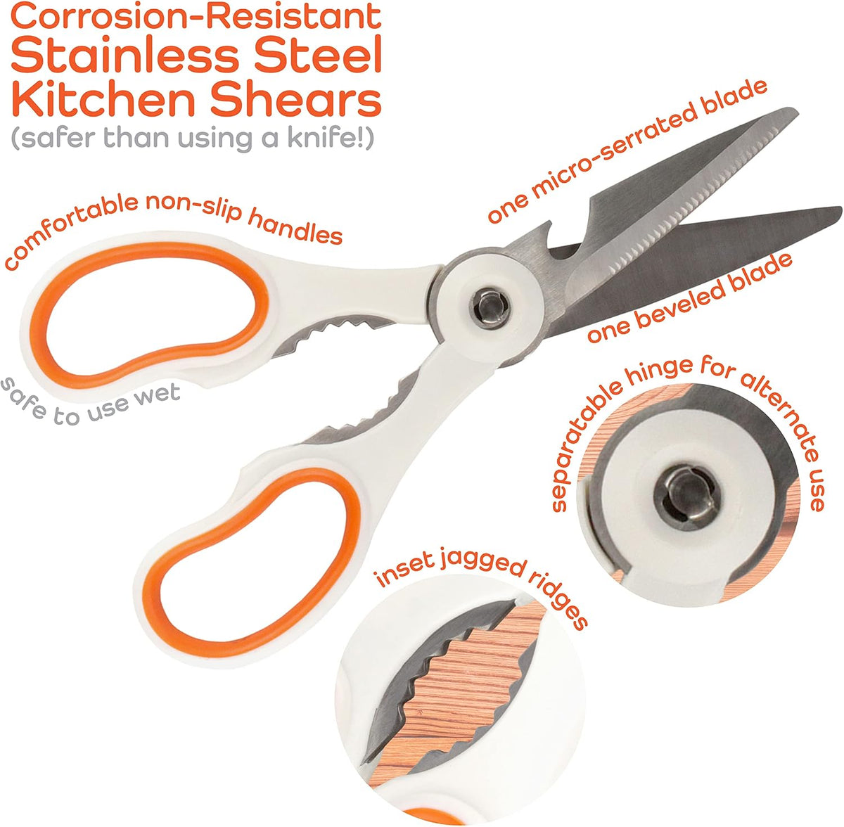 Premium Kitchen Shears - Pink Salt - 1 Scissor