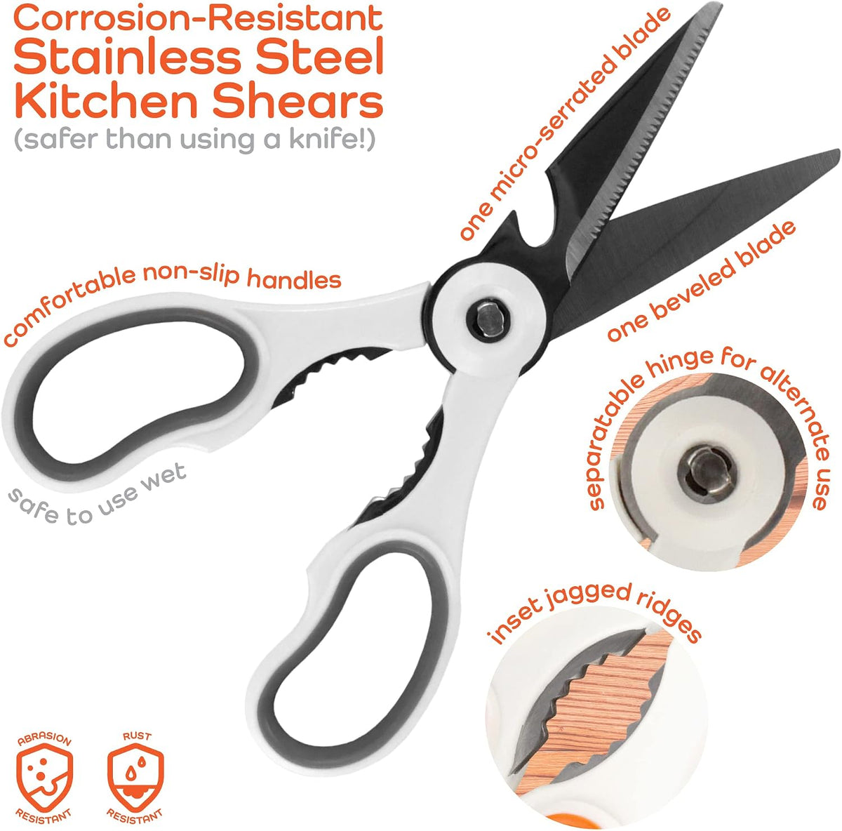 Premium Kitchen Shears - Pink Salt - 1 Scissor