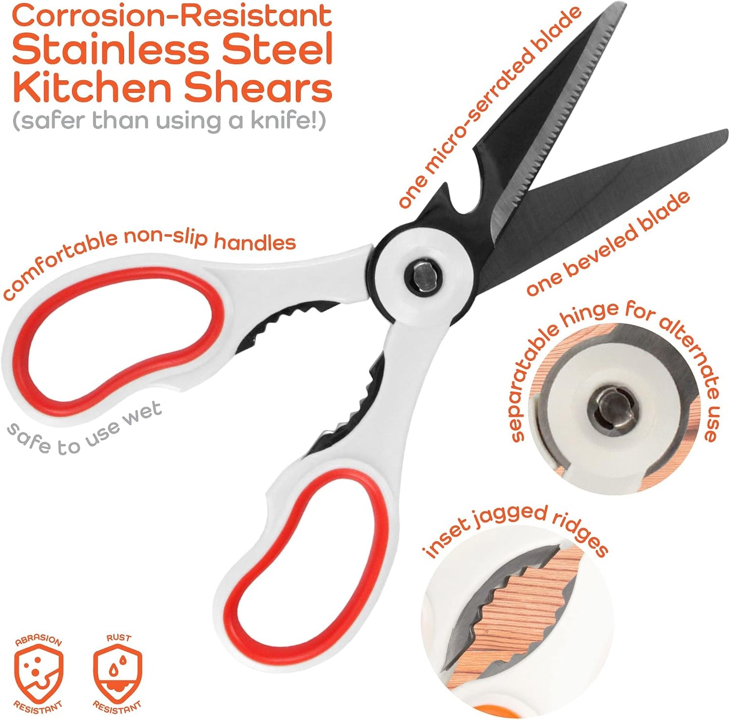 Premium Kitchen Shears - Pink Salt - 1 Scissor