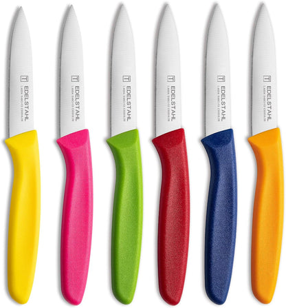 Paring Knife Set,6Pcs Small Knife Set,Straight Edge Paring Knives