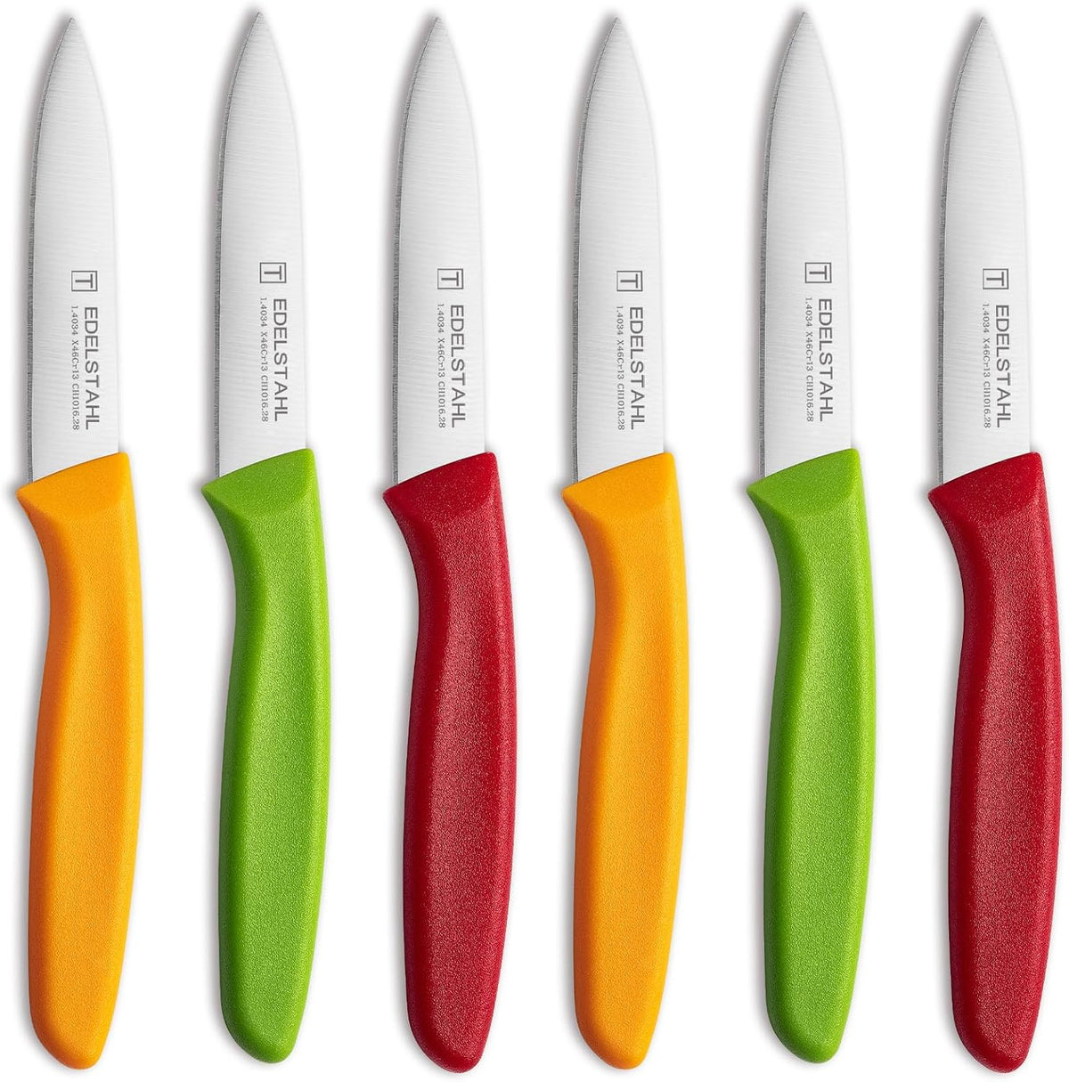 Paring Knife Set,6Pcs Small Knife Set,Straight Edge Paring Knives