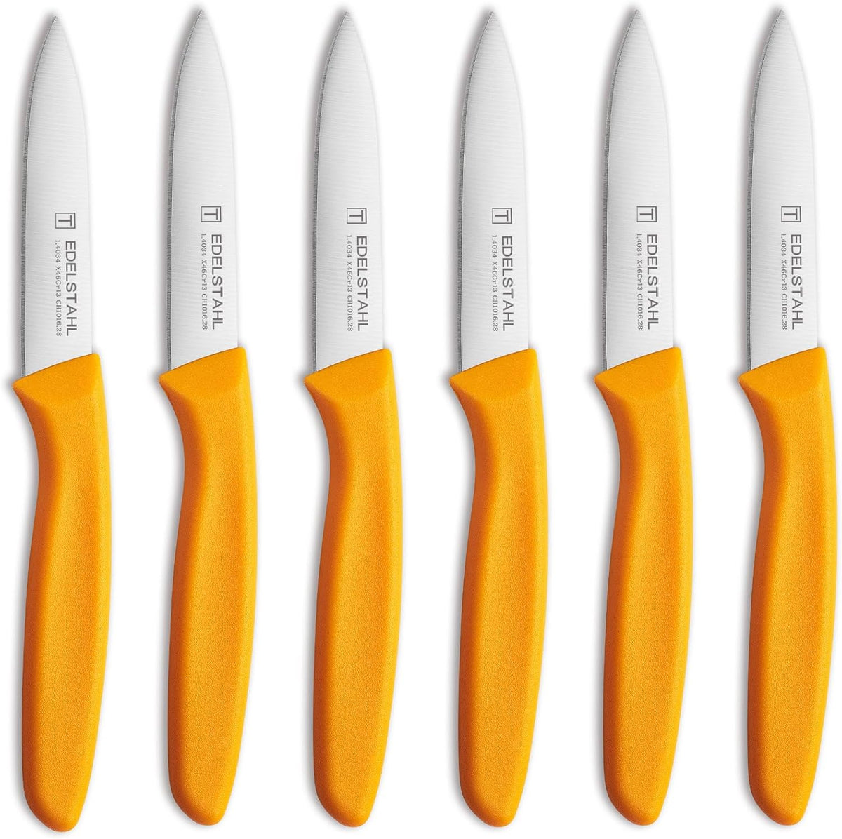 Paring Knife Set,6Pcs Small Knife Set,Straight Edge Paring Knives