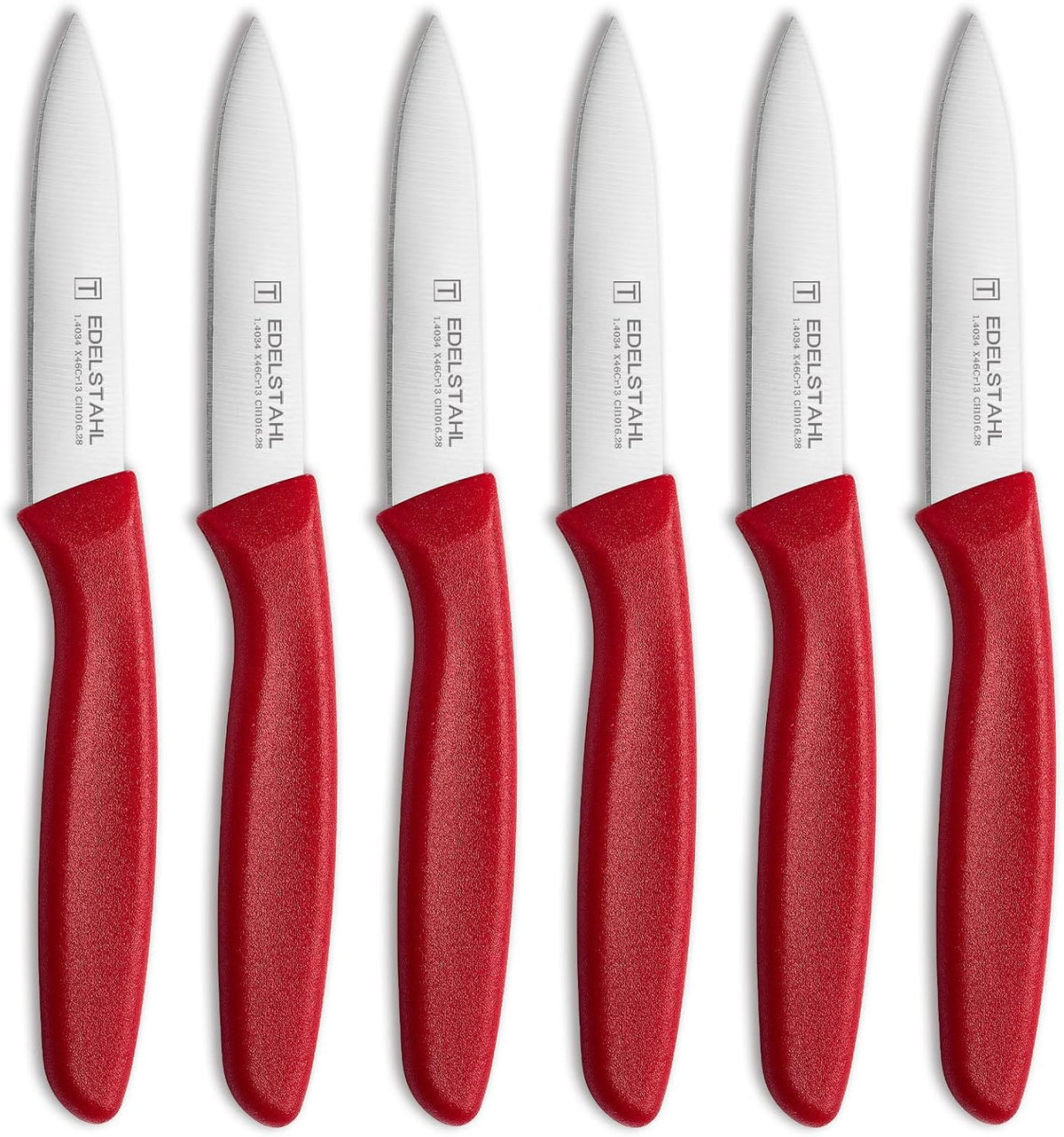 Paring Knife Set,6Pcs Small Knife Set,Straight Edge Paring Knives