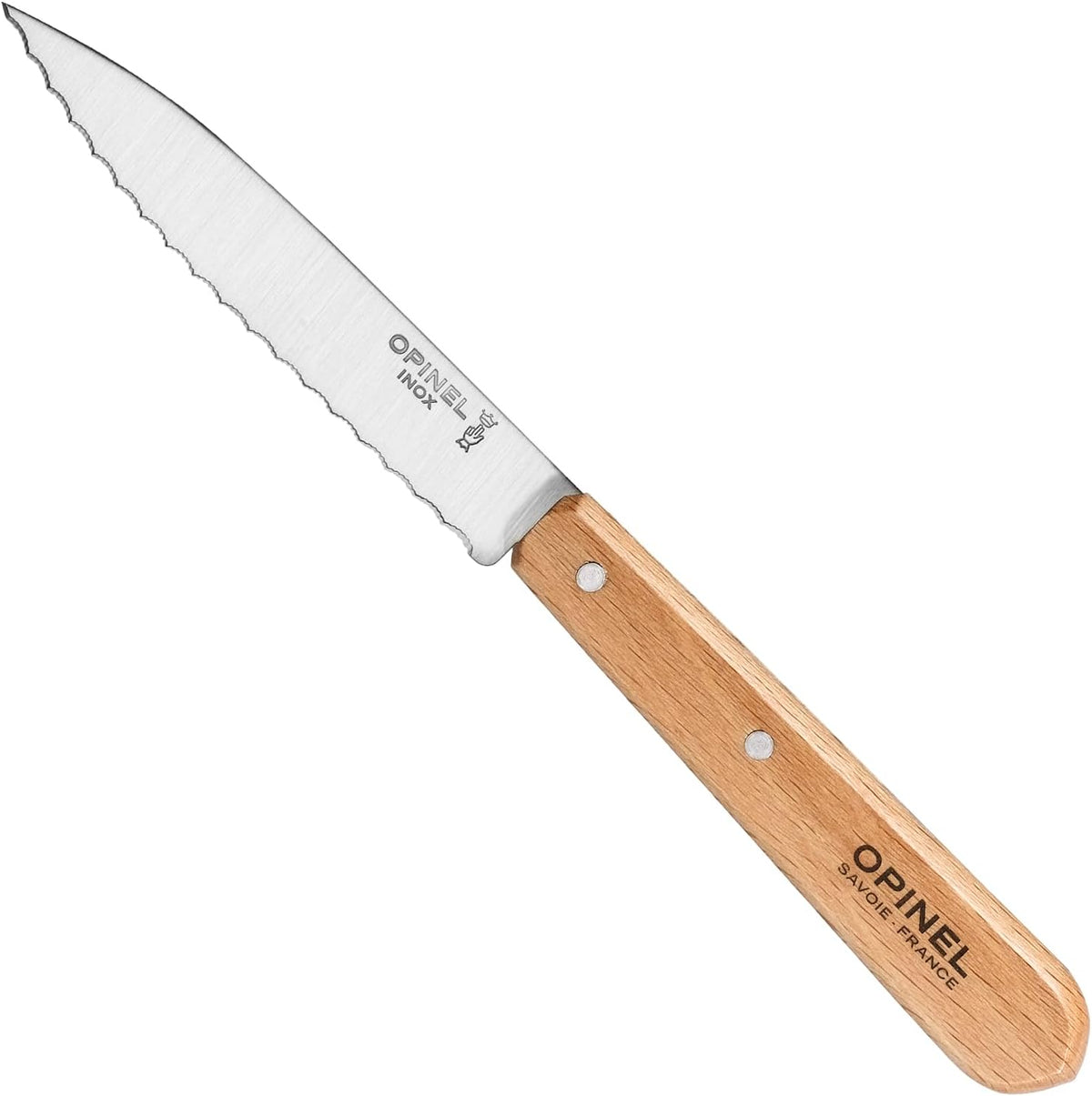 No. 113 Essential Paring Knife, Serrated Edge, Hornbeam (Natural)
