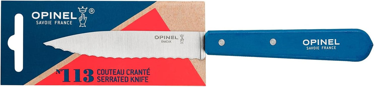 No. 113 Essential Paring Knife, Serrated Edge, Hornbeam (Natural)