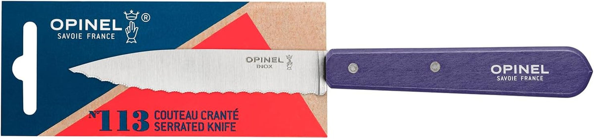 No. 113 Essential Paring Knife, Serrated Edge, Hornbeam (Natural)