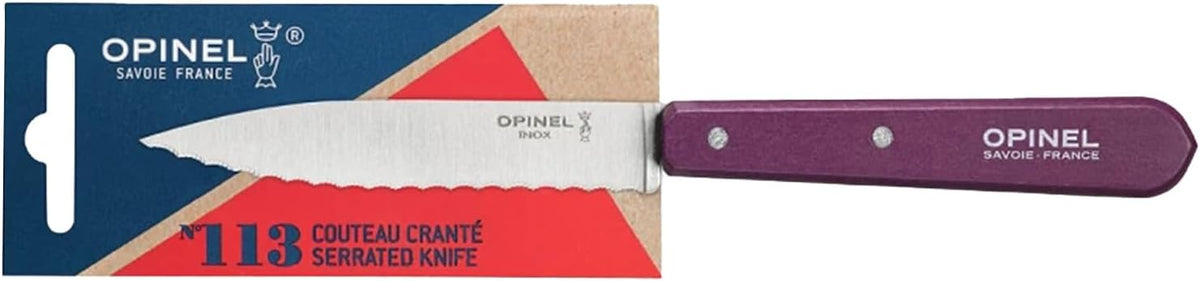 No. 113 Essential Paring Knife, Serrated Edge, Hornbeam (Natural)
