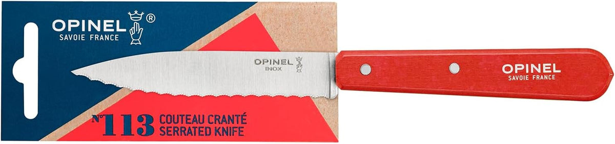 No. 113 Essential Paring Knife, Serrated Edge, Hornbeam (Natural)