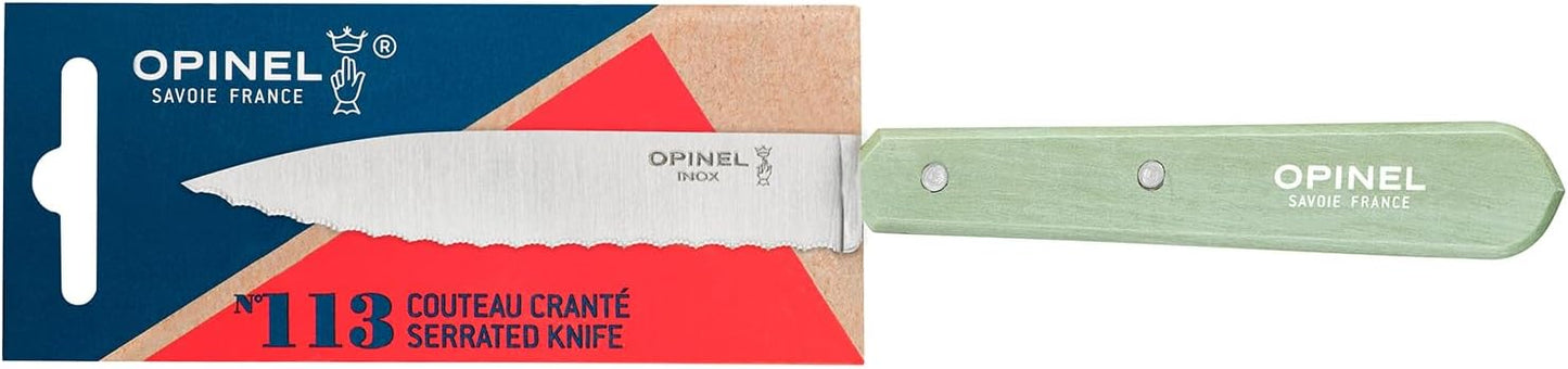 No. 113 Essential Paring Knife, Serrated Edge, Hornbeam (Natural)