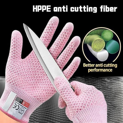 Cut Resistant Gloves Level 5 Protection, Food Grade Kitchen Cutting Gloves for Chef, Mandolin, Butcher Meat, Oyster Shucking, Safe Hand Protection for Cooking and Work