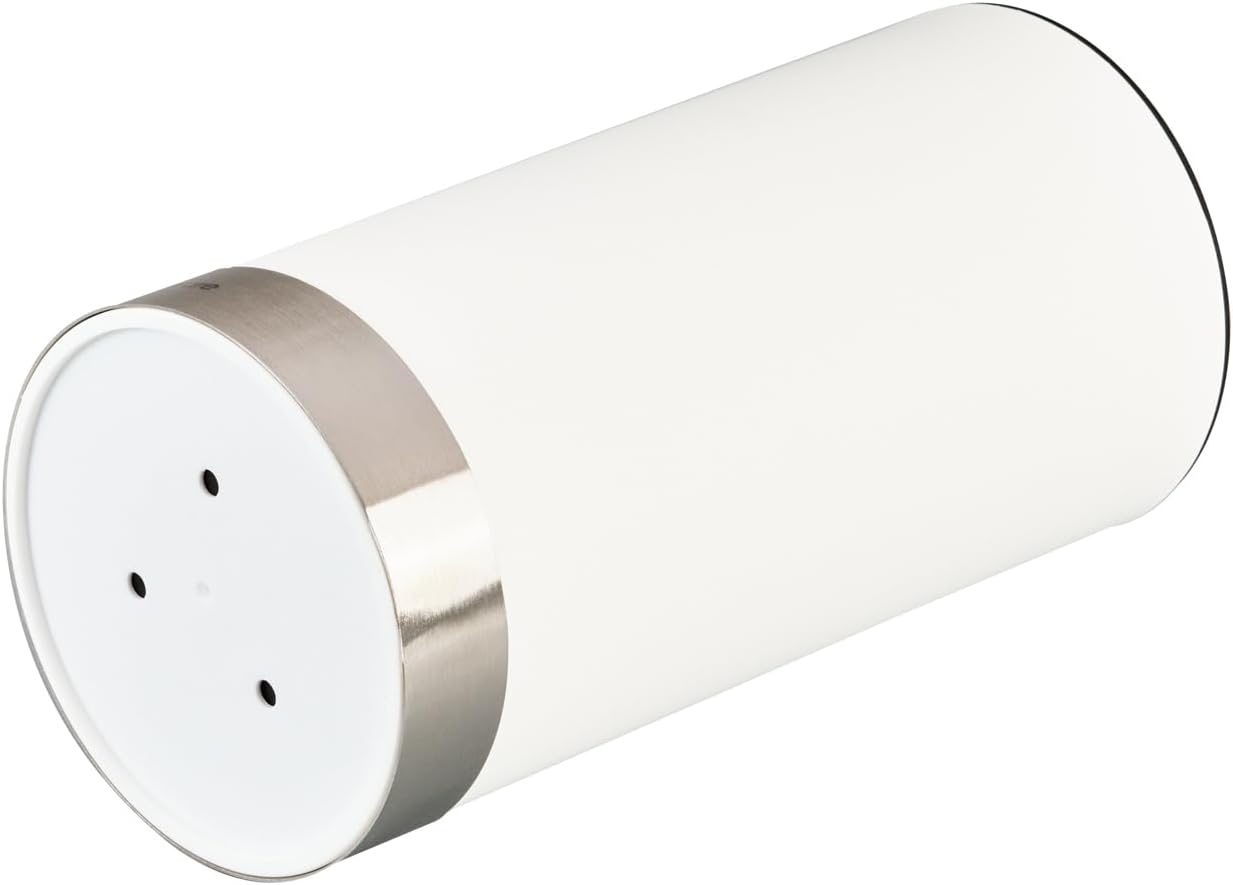 Sensei 4.3 x 8.8 Inch Round Knife Block 1 Round Slotted Knife Holder - Soft Touch Holds 9 Knives White Plastic Universal Knife Holder For Easy Storage