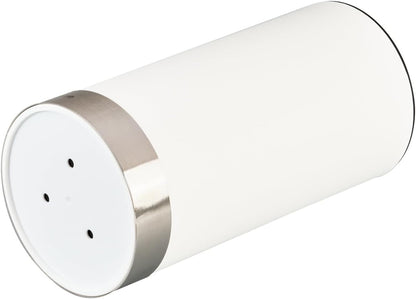 Sensei 4.3 x 8.8 Inch Round Knife Block 1 Round Slotted Knife Holder - Soft Touch Holds 9 Knives White Plastic Universal Knife Holder For Easy Storage