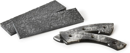 Poly Resin Knife Scales 3/8" X 2" X 7" Oyster Pair
