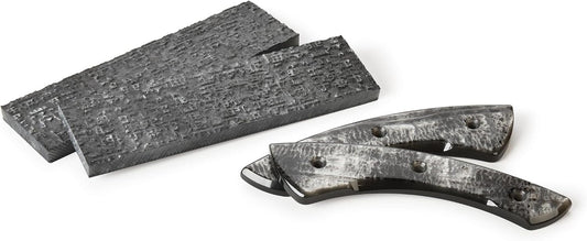 Poly Resin Knife Scales 3/8" X 2" X 7" Oyster Pair