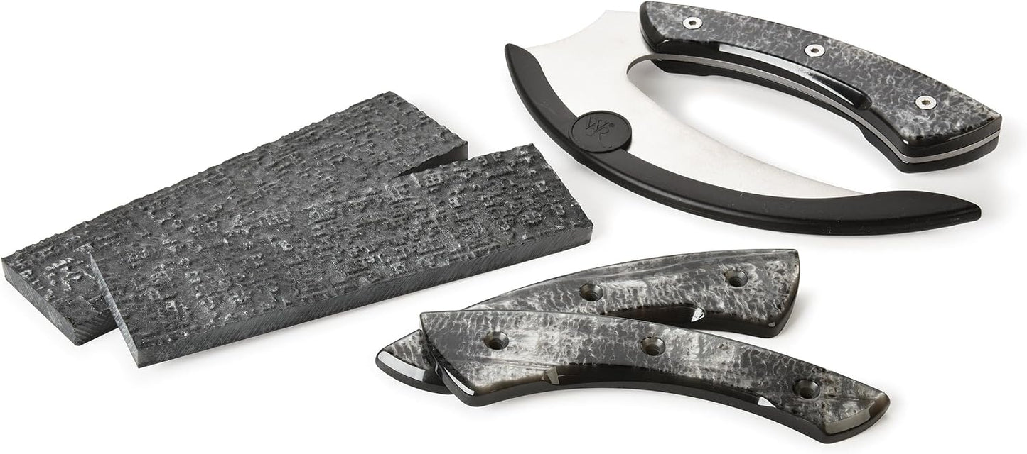 Poly Resin Knife Scales 3/8" X 2" X 7" Oyster Pair