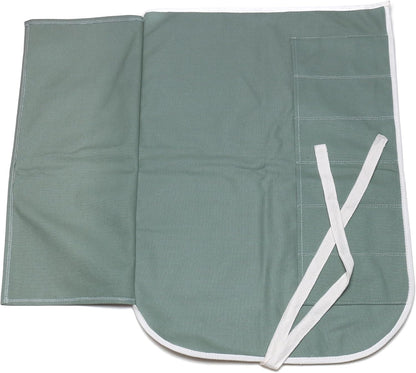 Yoshihiro Cotton Knife Pouch/bag Japanese Sushi Chef Knife Accessories (6 slots, Olive-Green)