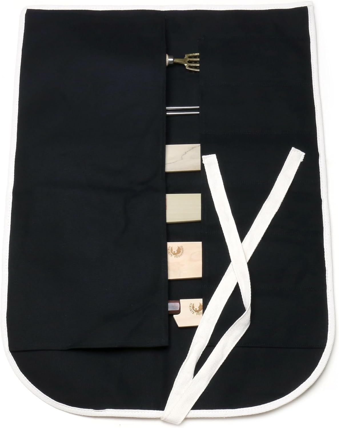 Yoshihiro Cotton Knife Pouch/bag Japanese Sushi Chef Knife Accessories (6 slots, Olive-Green)