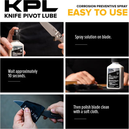 – Knife Shield Corrosion Preventive – Food Safe Rust Protection & Water Based Cleanser – 4 fl oz