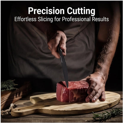 ® Knife Sets, German Stainless Steel Kitchen Knife Block Sets with Built-in Sharpener, 15 Piece Chef Knife and More, Razor Sharp, Restaurant Grade, Anti-Rust, Elegant Box for Gift