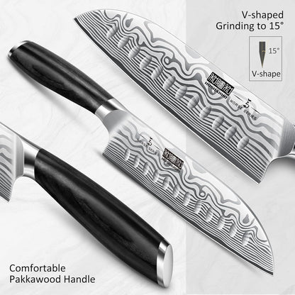 Paring Knife 3.75 Inch, Powder Steel Forged Small Kitchen Knife | Razor Sharp Fruit Knife for Peeling & Coring, Japanese Peeling Knife with Ergonomic Pakkawood Handle, Thoughtful Gifts