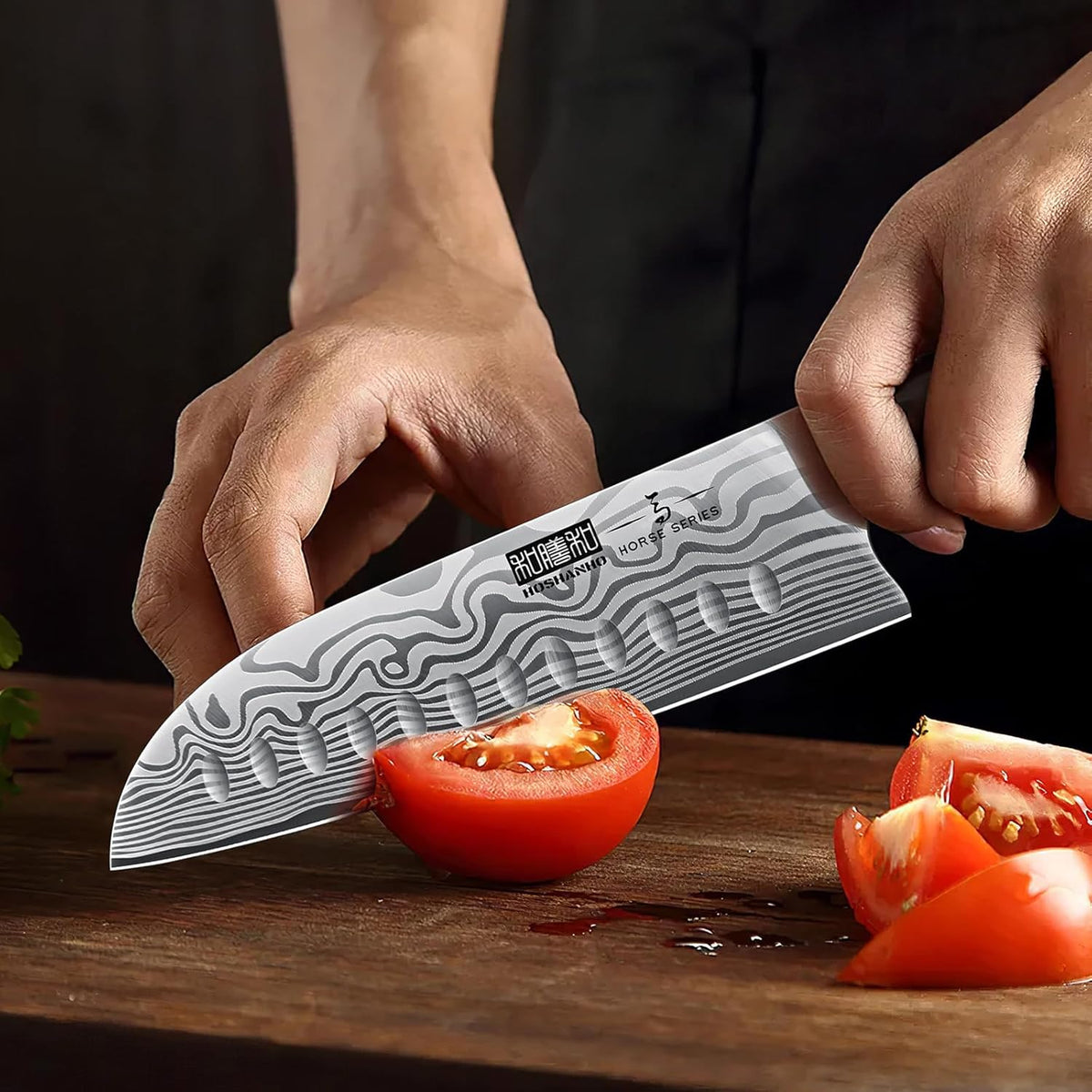 Paring Knife 3.75 Inch, Powder Steel Forged Small Kitchen Knife | Razor Sharp Fruit Knife for Peeling & Coring, Japanese Peeling Knife with Ergonomic Pakkawood Handle, Thoughtful Gifts
