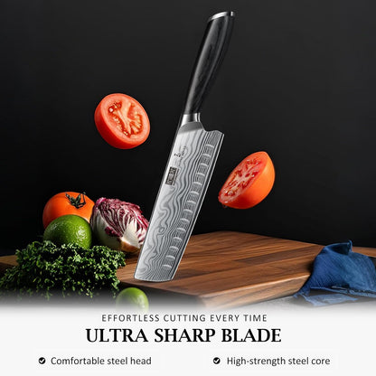 Paring Knife 3.75 Inch, Powder Steel Forged Small Kitchen Knife | Razor Sharp Fruit Knife for Peeling & Coring, Japanese Peeling Knife with Ergonomic Pakkawood Handle, Thoughtful Gifts
