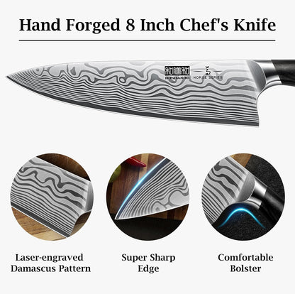 Paring Knife 3.75 Inch, Powder Steel Forged Small Kitchen Knife | Razor Sharp Fruit Knife for Peeling & Coring, Japanese Peeling Knife with Ergonomic Pakkawood Handle, Thoughtful Gifts