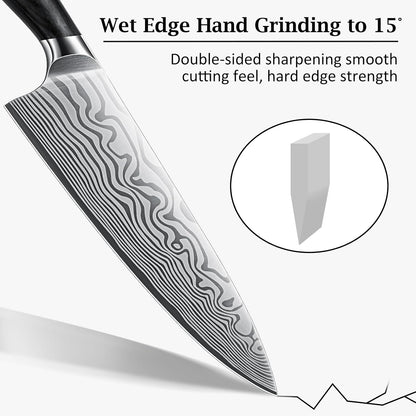 Paring Knife 3.75 Inch, Powder Steel Forged Small Kitchen Knife | Razor Sharp Fruit Knife for Peeling & Coring, Japanese Peeling Knife with Ergonomic Pakkawood Handle, Thoughtful Gifts