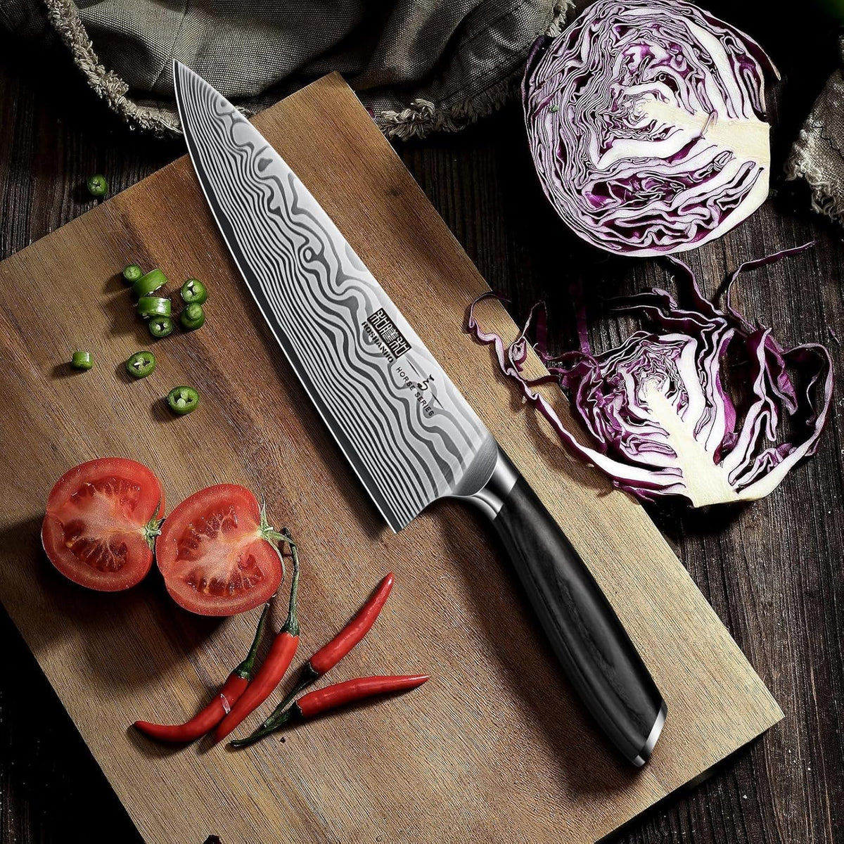 Paring Knife 3.75 Inch, Powder Steel Forged Small Kitchen Knife | Razor Sharp Fruit Knife for Peeling & Coring, Japanese Peeling Knife with Ergonomic Pakkawood Handle, Thoughtful Gifts