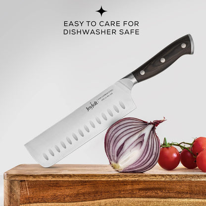 7” Nakiri Knife. High Carbon x50 German Steel Kitchen Knife – Magnetic Gift Boxed Japanese Knife.