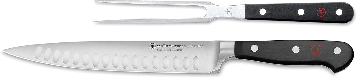 WÜSTHOF Classic Carving Set, Black, 2-Piece