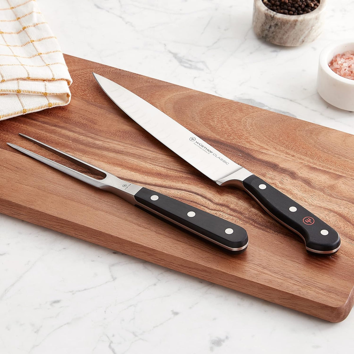 WÜSTHOF Classic Carving Set, Black, 2-Piece