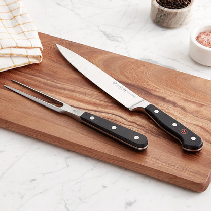 WÜSTHOF Classic Carving Set, Black, 2-Piece