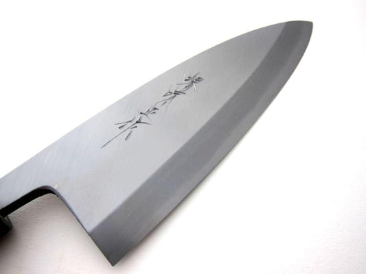 .com Sakai Ajimasa, Genuine Sakai-Manufactured, 6.5" (165mm) Kasumi White Steel Deba Knife