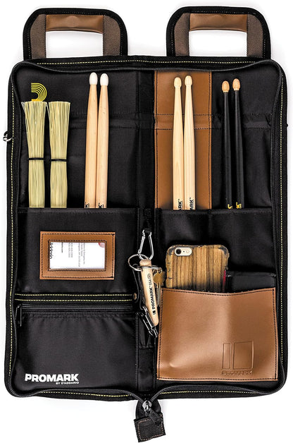 ProMark Transport Deluxe Drumstick Bag | ProMark drumstick bags organize sticks, protect essentials, mount easily to drums and deliver durable stage-ready storage.