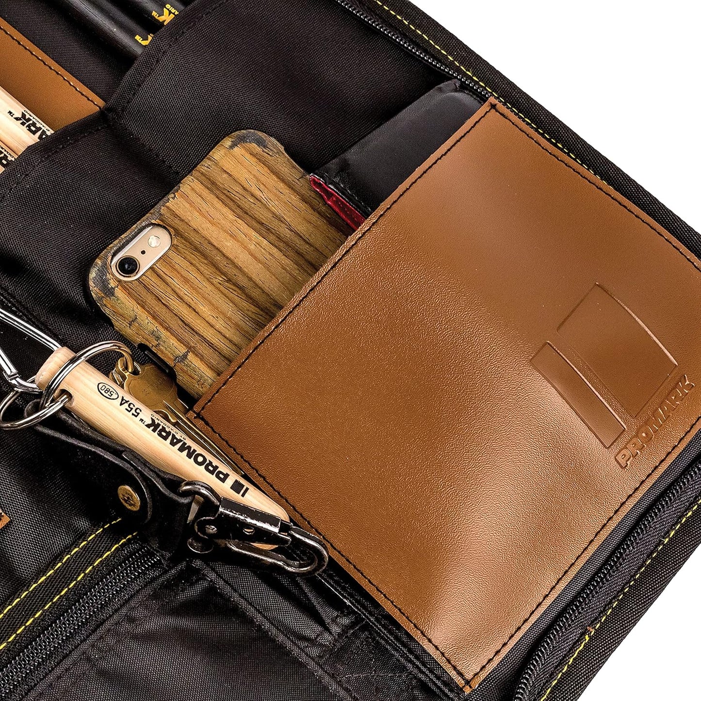ProMark Transport Deluxe Drumstick Bag | ProMark drumstick bags organize sticks, protect essentials, mount easily to drums and deliver durable stage-ready storage.