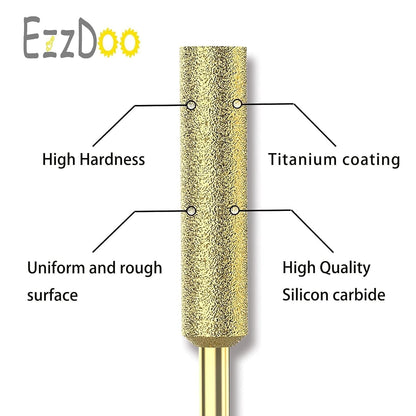 Titanium Coated Chainsaw Sharpener Bits, High Hardness Sharpening Wheels for Electric Chain Saw Sharpeners & Rotary Tools, Includes Copper Collet. 8 Pcs (3/16", 4.8mm)