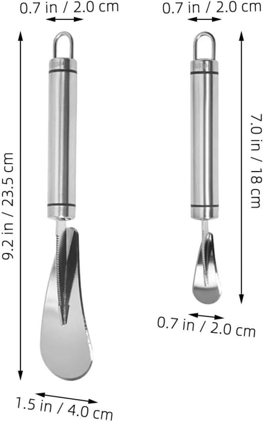 2pcs Stainless Steel Citrus Peeler Grapefruit Knife Orange Peeling Tool for Effortless Fruit Skin Removal Essential Kitchen Gadget for Grapefruits and Oranges