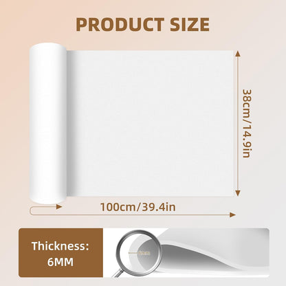 39"x15" EVA Foam Roll, 86 kg/m3 High Density 4MM Thick Foam Sheets, Flexible & Easy to Cut Ideal Material for Cosplay Supplies, DIY Projects, Drawer Mat, Crafts and Arts（1Pack Black)