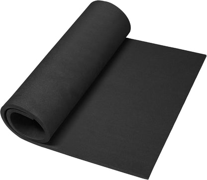 39"x15" EVA Foam Roll, 86 kg/m3 High Density 4MM Thick Foam Sheets, Flexible & Easy to Cut Ideal Material for Cosplay Supplies, DIY Projects, Drawer Mat, Crafts and Arts（1Pack Black)
