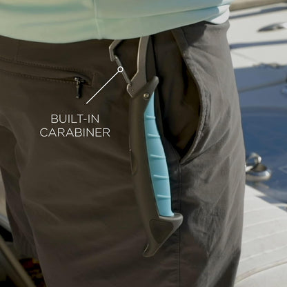 Stowaway Folding Filet Knife with Built in Carabiner -7inch