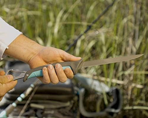 Stowaway Folding Filet Knife with Built in Carabiner -7inch